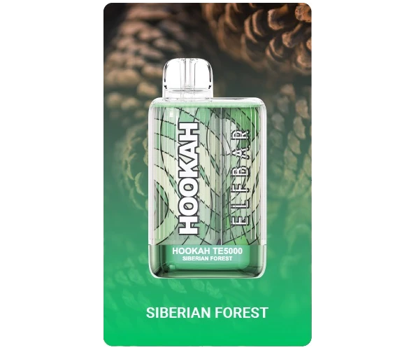 Одноразка Pod Elf Bar Hookah TE 5000 13.5 мл 5% Siberian Forest (Хвойная свежесть)